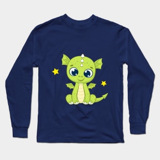 blue eyes dragon Long Sleeve T-Shirt